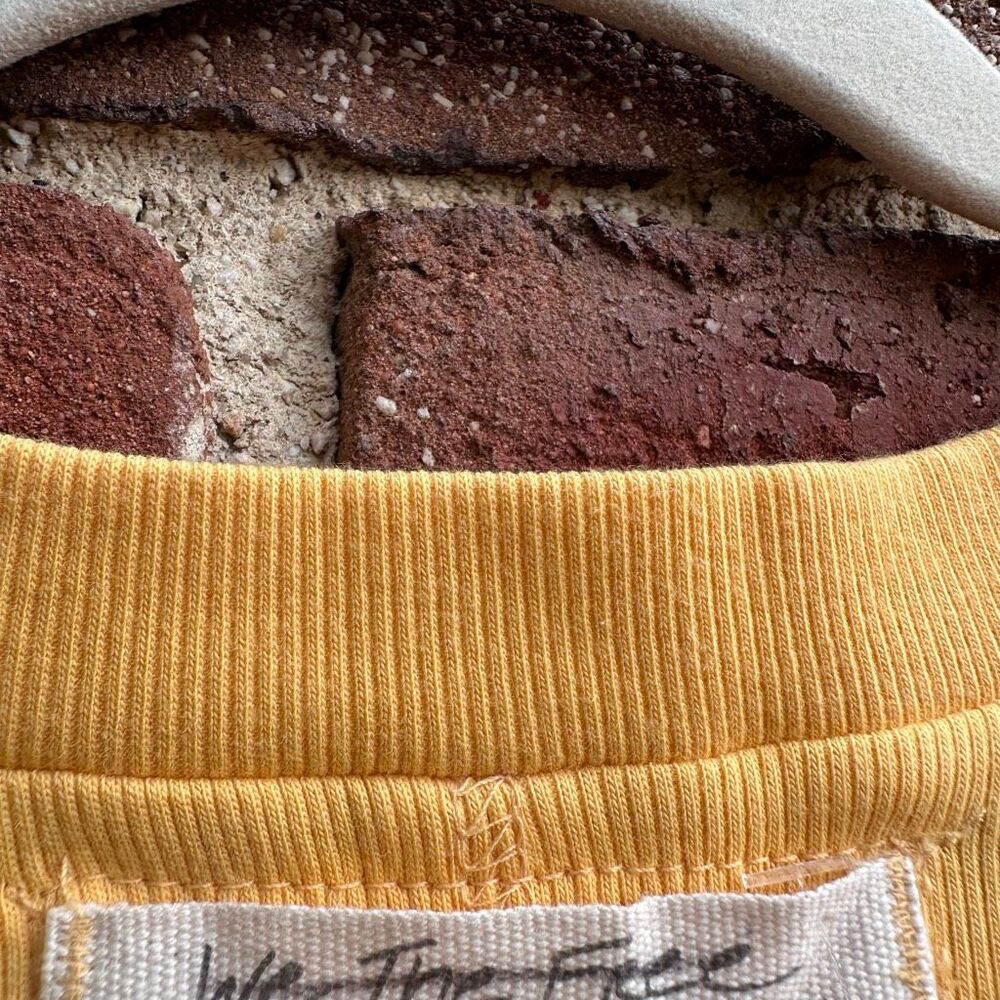 Free People We The Free Kate Ribbed Stretch Tank Top paradise yellow Womens S NE - Picture 4 of 5